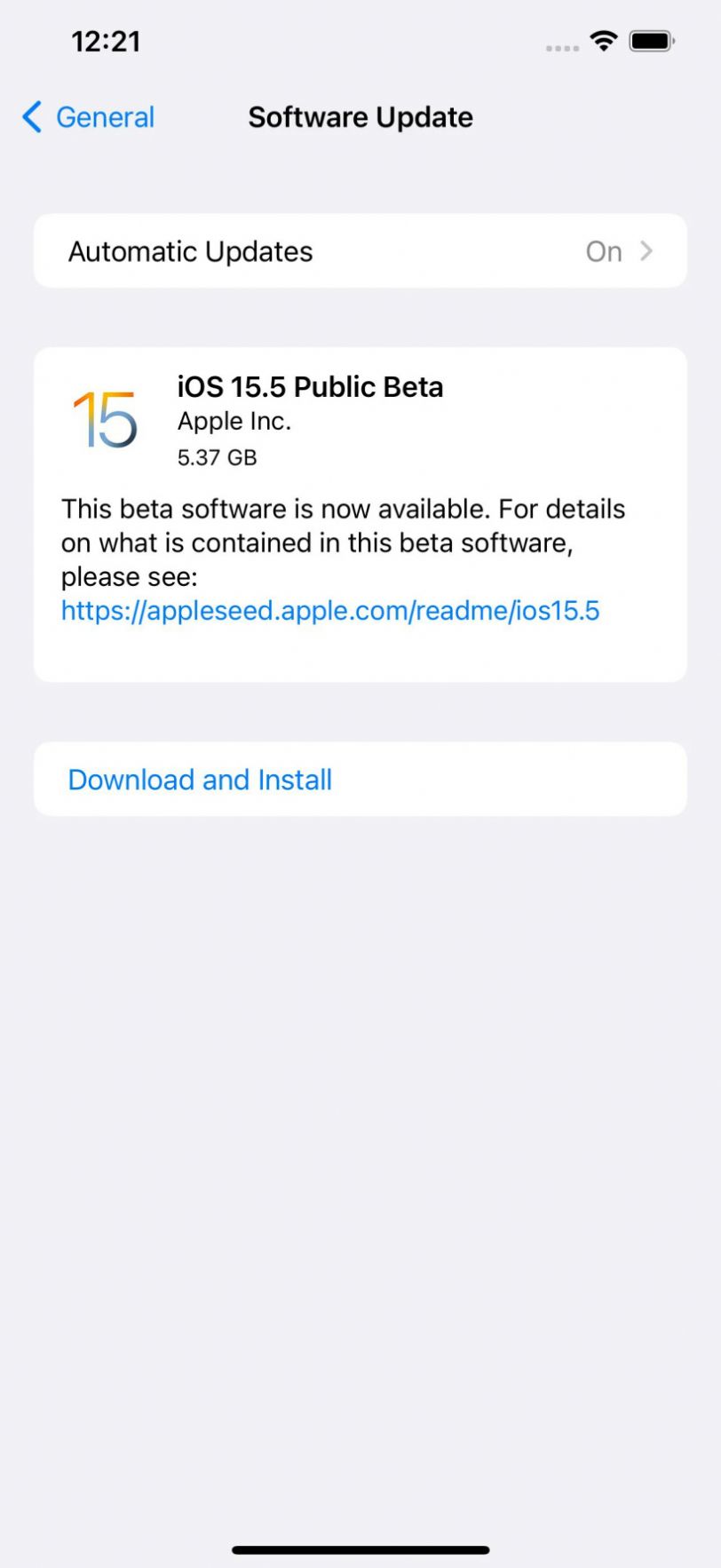 苹果iPadOS15.5开发者预览版Beta4描述文件 15.5Beta1