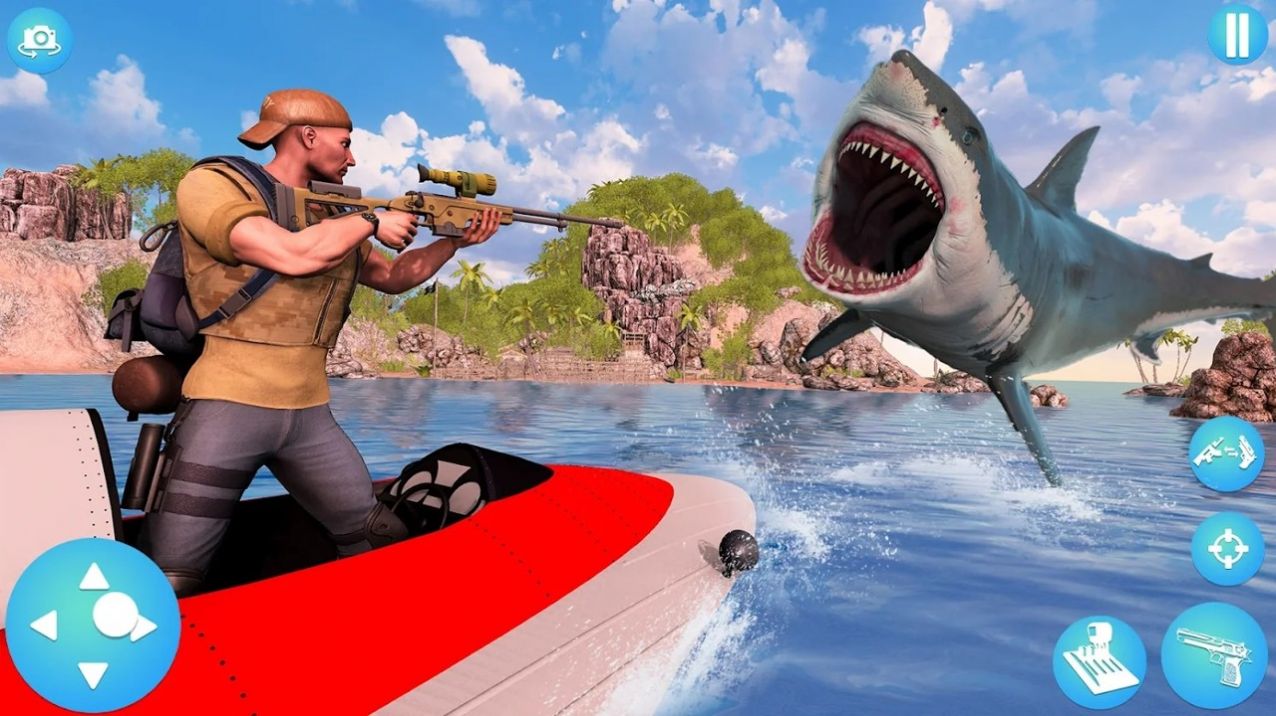 鱼猎人鲨鱼模拟器游戏中文版